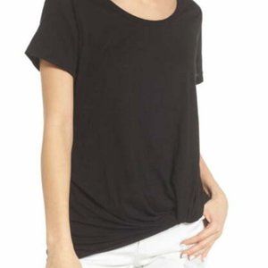 BP Twist Front Tee Black Short Sleeve